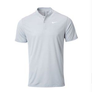 NIKE Men's Victory Blade Golf Polo - Blue/Grey - Large